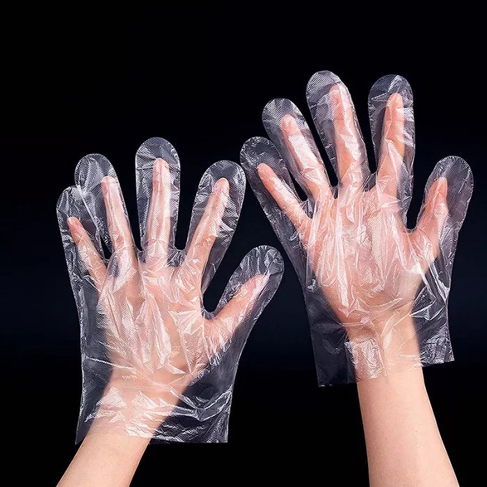 使い捨て透明プラスチック PE/CPE 手袋の卸売