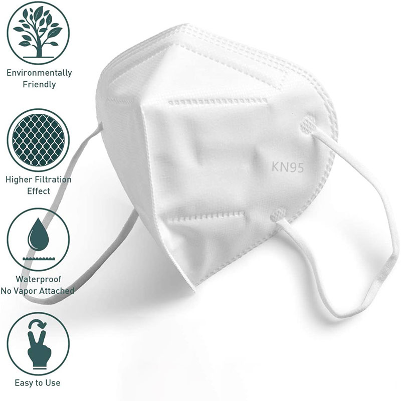 高品質の使い捨て保護 5 プライ KN95 マスク