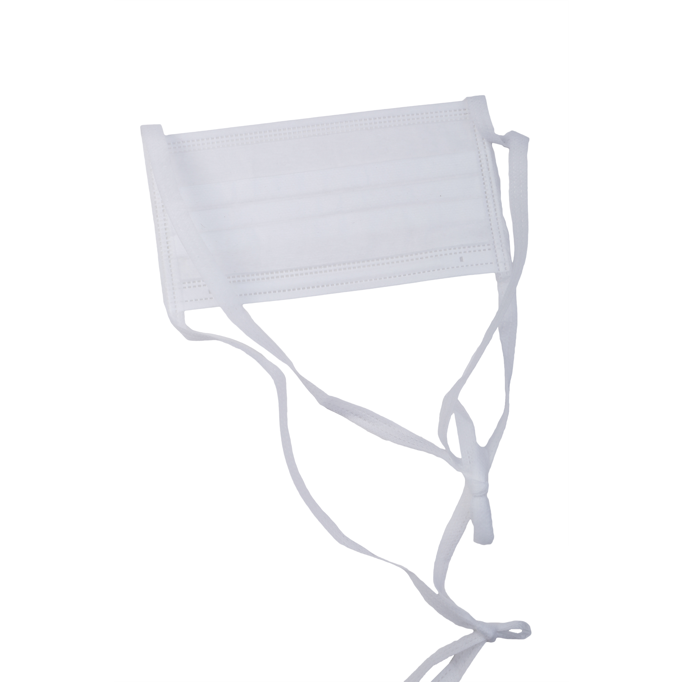 Disposable tie-on face mask